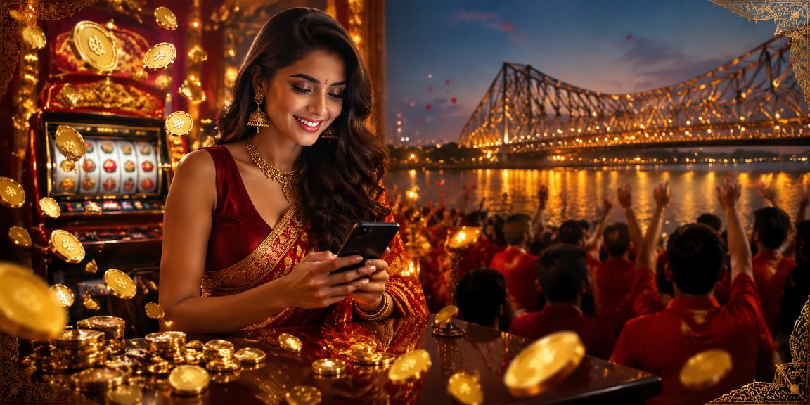 Player enjoying Andar Bahar gameplay on a mobile device in Kolkata